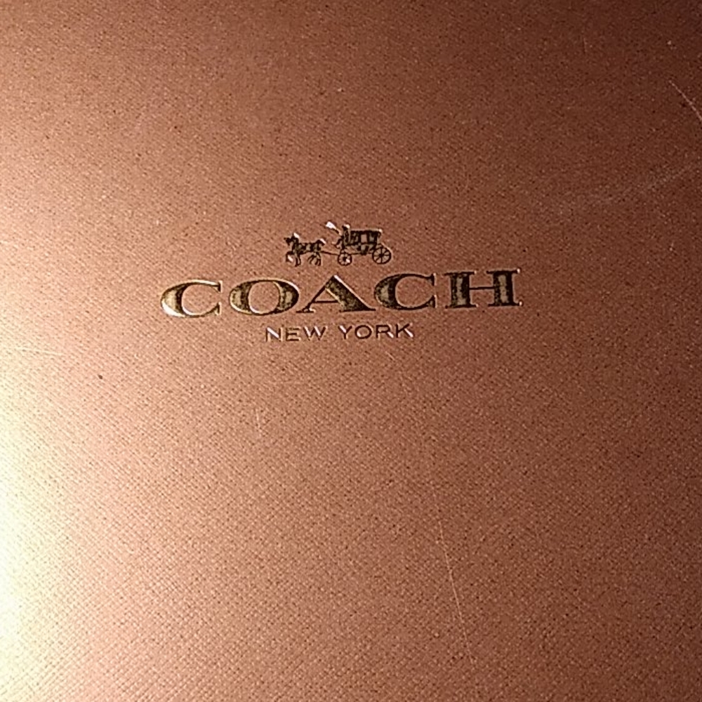 Coach khaki/gold sneakers